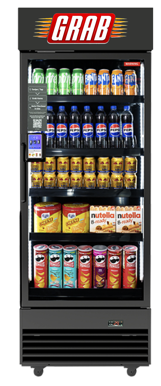 GRAB smart vending machine in a modern common area
